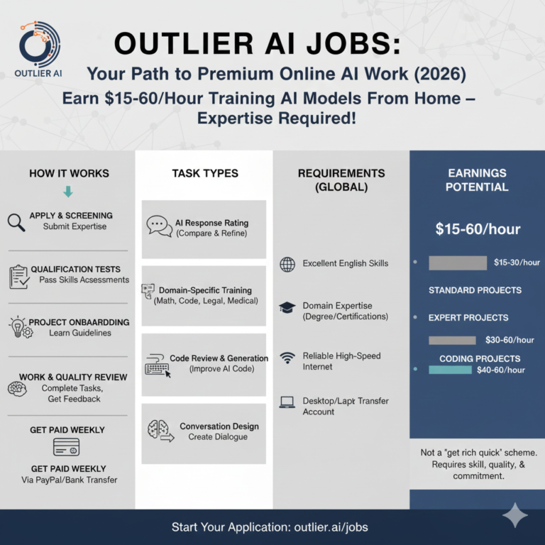 Outlier AI Jobs: How to Get Paid Training AI Models in 2026